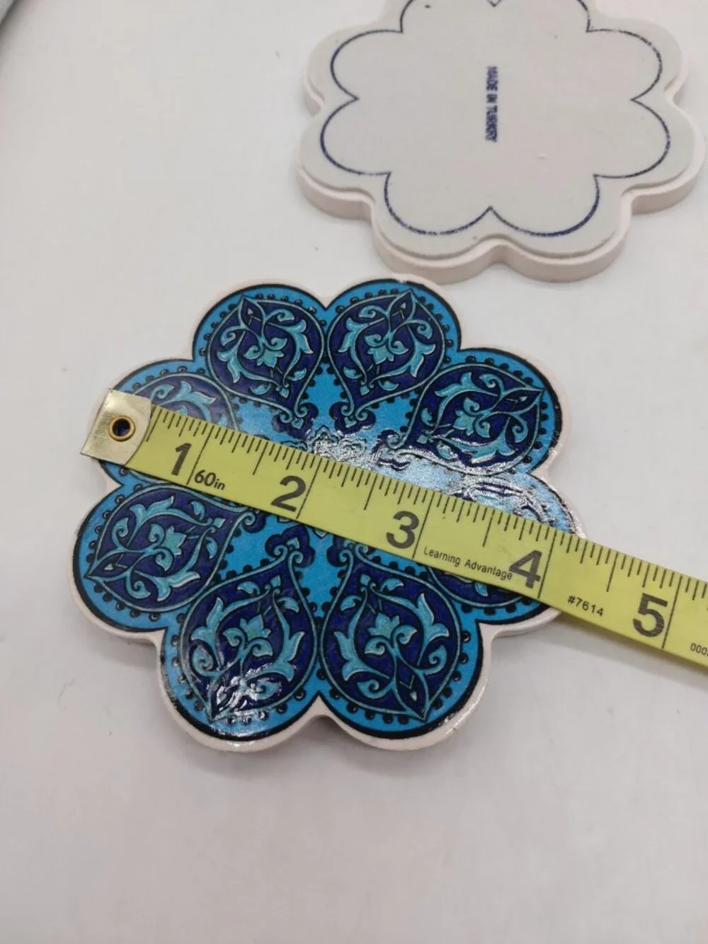Turkish Flower shaped Ceramic Coasters 4